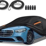 16-Layer Special Full Car Cover Fit for 2006-2023 MERC-edes Benz S Series S400 S550 S63 AMG, Ultra Heavy 600D Oxford Cloth, All-Weather Protection Summer Sun Exposure Winter Snow Rain Dust UV