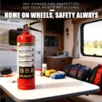 Ougist ABC Fire Extinguisher for Home, 2.5lb Small Fire Extinguisher for Kitchen & Garage, Vehicle Fire Extinguisher for Truck, Car and Boat, Professional Safety Grade, Red - Image 3