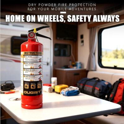 Ougist ABC Fire Extinguisher for Home, 2.5lb Small Fire Extinguisher for Kitchen & Garage, Vehicle Fire Extinguisher for Truck, Car and Boat, Professional Safety Grade, Red - Image 3