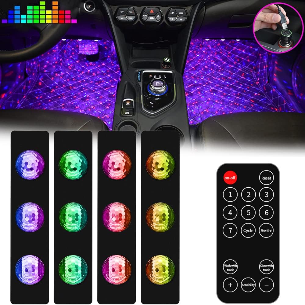 716PNr5YQPL._AC_SL1000_.jpg Car Interior Atmosphere Lights, USB Plug-in Romantic Stars Lights for Cars, DC 12V - Image 1
