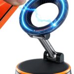 Car Mount Compatible with MagSafe Vacuum Suction Magnetic Phone Holder Dashboard Windshield 1080° Rotation Stand Nano Gel iPhone Android