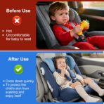Baby Car Seat Sun Shade Cover - Keep Baby's Carseat Cooler Foldable PET Aluminium Cover for UV Protection, Dust - Image 5