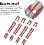 Chrome Door Handle Covers Trim Compatible with Chevrolet Silverado Tahoe Suburban Avalanche 2007-2013 GMC Yukon Sierra 2007-2014 Escalade 2007-2014 for 4 Doors Without Passenger Keyhole - Image 5