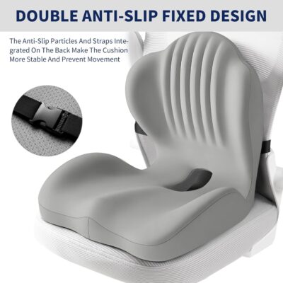 Lotarrotta Ergonomic Car Seat Cushion with Lumbar Support for Truck Driver, Multi - Purpose Orthopedic Seat Pillow for Office Chair, Car, Dining Chair as Gift, Sciatica Relief for Back, Hip, Leg Pain - Image 4