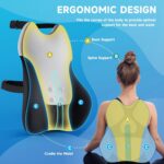 Lumbar Support Pillow for Office Chair Car, Gaming Chair Lower Back Pain Relief Memory Foam Cushion with 3D Soft Cover Enhance Your Driving Comfort Ergonomic Orthopedic Car Back Rest,Stocking Stuffers