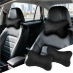 2PCS Soft Car Headrest Pillow,Ergonomic Car Neck Pillow for Driving Relief Neck Fatigue,Universal Cars Pillows Headrest for Cars Interior Accessories with Detachable Cover