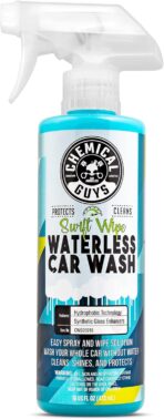 Chemical Guys Swift Wipe Sprayable Waterless Car Wash Spray - Spray and Wipe to Safely Clean and Shine Cars, Trucks, Motorcycles, RV & More, High Lubrication Formula, 16 oz