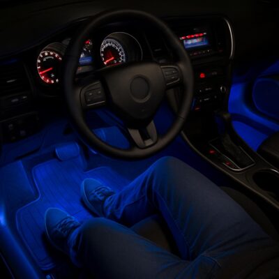 48 LED RGB Car Interior Lights Kit – 4PCS Footwell Strips with Music Sync & Remote | 12V Plug & Play Ambient Lighting for Cars, Trucks, SUVs - Image 9