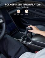 AstroAI L7 Tire Inflator Portable Air Compressor Cordless Mini Bike Pump with Digital Dual Values Display, 150 PSI Car Tires Air Pump with LED Lights&Pressure Gauge for Auto, Motorcycles, Bikes, Balls - Image 6