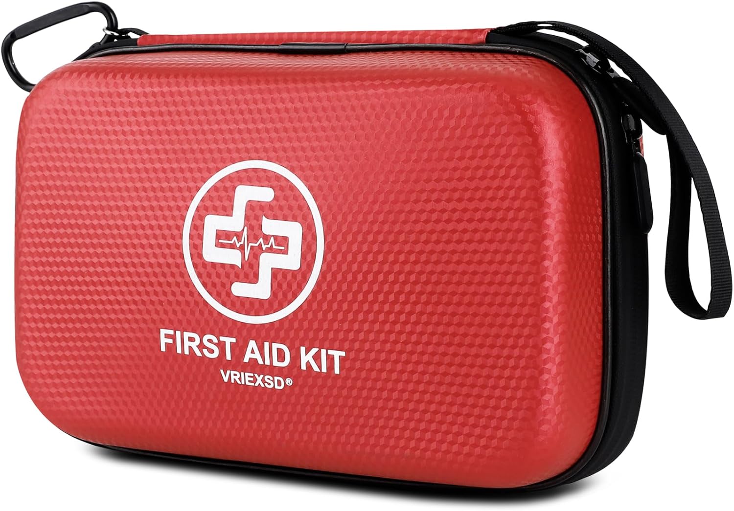 716pXrcz32L._AC_SL1500_.jpg Premium First Aid Kit, 320 Piece Waterproof Hard Shell Eva First Aid Kit for Home, Camping, Cars, Hiking, Travel, Businesses & Outdoor Emergencies - Emergency Medical Kits (Red) - Image 1