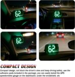 Car HUD Digital Speedometer for Car with HD MPH Display,USB Plug & Play GPS Speedometer MPH with Large Font Display & Shading Plate,Portable Heads up Displays for Cars,SUVs,Trucks - Image 7