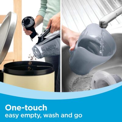 BLACK+DECKER dustbuster 20V Hand Vacuum Cordless Rechargeable, Car Vacuum Portable, Powerful Suction AdvancedClean Hand Vac with Extendible Crevice Tool, Flip-Up Brush and Charging Base (BDH2000L) - Image 6