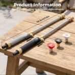 Jet Nozzle Power Washer, Includes 3 Pressure Nozzles and Quick Connectors, New Pressure Washer, Spray Nozzle for Garden Patio Outdoor Cleaning (Black + Grey) - Image 8