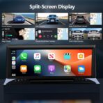8.1" Portable Wireless Carplay Screen for Car, 2K Dash Cam & 1080P Backup Camera, Touchscreen Car Stereo with Apple Car Play/Android Auto, GPS, Bluetooth, Mirror Link, Voice Control for All Vehicles - Image 5
