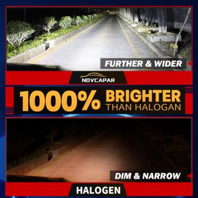 HB3 9005 LED Bulbs, 1000% Super Bright 40000LM Cool White 6500K,1:1 Mini Size, Plug and Play, CANBUS Ready, IP68 waterproof 9005 LED Fog Light Bulbs, Pack of 2 - Image 2