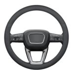 Leather Steering Wheel Cover for Chevy Silverado 1500 2500 3500, 14.5-15 inches Car Steering Wheel Cover with Non-Slip Breathable (Black) - Image 7