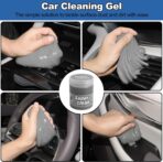 NIKCOSMK Windshield Cleaner Tool, 14Pcs Car Cleaning Kit - Car Interior Detailing Kit with Extendable Handle, Cleaning Gel & Microfiber Pads, All-in-One Inside Car Cleaning Supplies for Women Men - Image 5