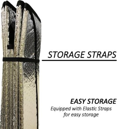 Big Hippo Car Windshield Sun Shade-Jumbo/Standard Car Window Shades Keeps Vehicle Cool-Front UV Ray Protector Sunshade-Easy to Use Sun Shade-Silver(55.16"X 27.5") - Image 7