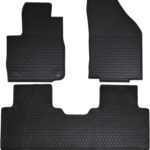 Car Floor Mats Custom Fit for 2018-2024 Chevrolet Chevy Equinox (Not for EV)/2018-2024 GMC Terrain Odorless Washable Rubber All Weather Floor Liners Black