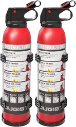 Small Fire Extinguisher for Home & Car – (2-Pack, 1.32lb Each) Portable Dry Chemical Fire Extinguishing Spray | For Kitchen Grease, Electrical, Vehicle & Garage Fires, Easy to Use