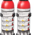 Small Fire Extinguisher for Home & Car – (2-Pack, 1.32lb Each) Portable Dry Chemical Fire Extinguishing Spray | For Kitchen Grease, Electrical, Vehicle & Garage Fires, Easy to Use