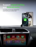 2-in-1 Wireless CarPlay Adapter 2026 Support Apple CarPlay & Android Auto, Mini Bluetooth USB A & USB C Dongle Convert Wired to Wireless Compatible with iPhone & Android - Image 3