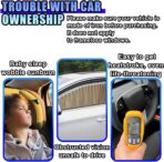 Car Window Shades, Magnetic Side Window Sun Shade Curtain, Half Blackout & Half See-Through UV Protection & Heat Blocking Car Window Screen, Vehicle Sun Shades for Driver Passenger (4PCS) - Image 5
