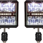 SAM 1312200 Snow Aftermarket Manufacturing Heated LED Universal Plow Headlight Kit With Multi-Mount Signal, Directional Indicator, Easy Installation, Snowplow Accessories, Snowplow Equipment