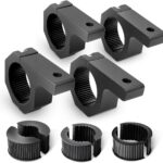 Nilight - 90020D 4PCS Mounting Bracket Kit LED Off-Road Light Horizontal Bar Tube Clamp Roof Roll Cage Holder,2 Years Warranty, Black