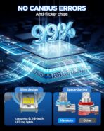 Marsauto H16 H11 H8 LED Fog Light Bulb Yellow, 12,000 Lumens 3500K Amber Yellow Fog Lights Super Bright & Compact H8/H11 LED Bulb, 1:1 Mini Size Plug and Play, Side Marker & Parking Light Combos - Image 5