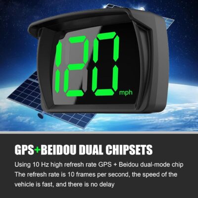 Downhill 1 PC GPS Speedometer HUD Display, Y03 Head Up Speed Digital Screen, USB Plug-in Daytime Speedometer Charger, Universal for Most Cars, Trucks, SUVs (Black) - Image 3