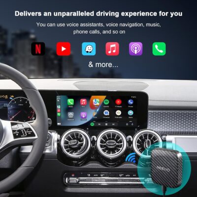 Wireless CarPlayBox with Netflix/YouTube/TF Card Slot Convert Wired CarPlay to Wireless Adapter for 2017 and Above Original Wired CarPlay Car - Image 8