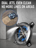 MEKOH 16.5” Pressure Washer Surface Cleaner, Large Lightweight Driveway Pressure Washer Attachment 3600PSI, 4 Caster Wheels, 1/4” Quick Connect, Universal Gas & Electric Power Washer Surface Cleaner - Image 4