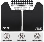 XUKEY 4pcs Black Universal Mudflaps for Car Pickup SUV Van Truck Front Rear Mud Flaps Splash Guards Fender Flares Mudguards with Hardware - Image 3