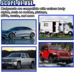 4PCS Universal Car Mud Flaps, Flexible Splash Guards Set for Front & Rear, Bendable Mudguards with Fastener Rivet Clips, Car Exterior Accessories for Pickup, Truck, SUV (Black) - Image 5