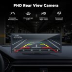 Volam 9.26'' Carplay Screen for Car with 4K Dash Cam, Compatible with Apple Carplay & Android Auto, Carplay with 1080p Backup Camera, Mirror Link, Loop Recording, GPS Navigation - Image 6