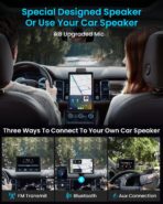 8” Wireless Apple CarPlay Screen for Car with Android Auto & 1080P Backup Camera, Rotatable Touchscreen Car Stereo, Vertical & Horizontal Mode, Bluetooth, GPS Navigation, Mirror Link - Image 4