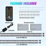 Nilight 4Pcs Car Underglow Neon Accent Strip Lights 256 LEDs RGBIC Multi Color DIY Sound Active Function Music Mode with APP Control and Remote Control Underbody Light Strips, 2 Years Warranty - Image 9