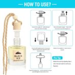 Essential Oil Car Air Freshener 2-Pack, Hanging Auto Diffuser for Rearview Mirror, Clean & Fresh Aesthetic Interior Decor Accessories (Bamboo Rain & White Tea) Inspired by Westin Hotel - Image 3