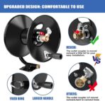 MEKOH Pressure Washer Hose Reel 50ftx3/8” / 65ftx1/4”, 4000PSI Heavy Duty Power Washer Hose Reel with M22-14 Fitting, Hand Crank Metal Reel with Wall/Trailer/Van Mount, Manual Hose Reel for Water - Image 3