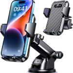 VANMASS【85+LBS Strongest Suction & Military-Grade 2026 Ultimate Car Phone Mount【Patent & Safety Certs】 Cell Phone Holder Truck for Dash Windshield Vent for iPhone 17 Pro Max Automobile Accessory Kits