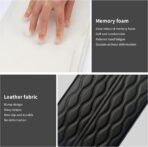 Car Center Console Heighten Cover, Leather Memory Foam Car Armrest Booster Pads, Leather Car Armrest Cover Protector, Suitable for Most Vehicles, SUVs, Trucks, Cars (Black) - Image 4