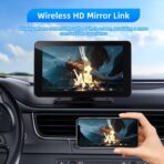 Wireless Carplay and Android Auto Screen for Car, 7" HD Portable Touch Screen Car Stereo with Bluetooth, Backup Camera, Navigation, Mirror Link for All Vehicles - Image 6
