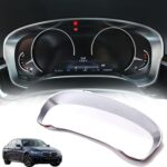Center Console Dashboard Meter Panel Frame Trim Compatible with BMW 5 Series G30 G38 2018-2022,Car Dash Instrument Panel Speedometer Frame Molding Cover Trim Accessories (ABS Chrome)