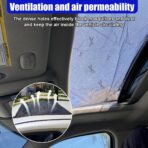 Magnetic Car Sunroof Sun Shade Breathable Mesh, UV Protection Auto Moonroof Screen Cover, Universal Quick Install Vehicle Window Mesh Bug Net Accessory for Camping, Parking (39.6 × 26.77 in) - Image 5