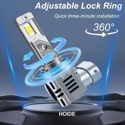 H11/H9/H8 and 9005/HB3Light Bulbs Combo, 800% Brighter (70000LM), 6500K Fog Lights Cool White, Plug-N-Play, Pack of 4 + with Free White Installation Gloves - Image 5