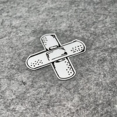 Car Styling Sticker for Funny Cross Band-Aid Blood Wood Decals Auto Window Tail Bumper Graphics Vinyl - Image 2
