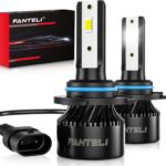 𝟫𝟢𝟢𝟨/𝖧𝖡𝟦 Bulbs Low Beam 6500K Cool White 40000LM 900% Brightness, 1:1 Size Plug and Play with Cooling Fan IP68 Waterproof Off-Road Lights, Pack of 2