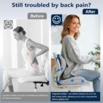 Adult Booster Car Seat Cushion, Office Chair Cushion,Truck Seat Cushion, Memory Foam Seat Cushion Increase Height by 3.94 Inch, Car Cushions for Driving Long Sciatica Tailbone Pain Relief - Image 5