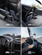 JOYROOM Car Mount for iPhone, [Tri-Fold] MagSafe iPhone Car Mount, [Suction Pro+Gel Base] 360° Rotation iPhone Car Holder, Strong Magnet for iPhone 17 Pro Max and Other Series[Not for Charging] - Image 2